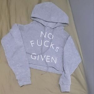 🛍 Sassy Graphic Cropped Hoodie